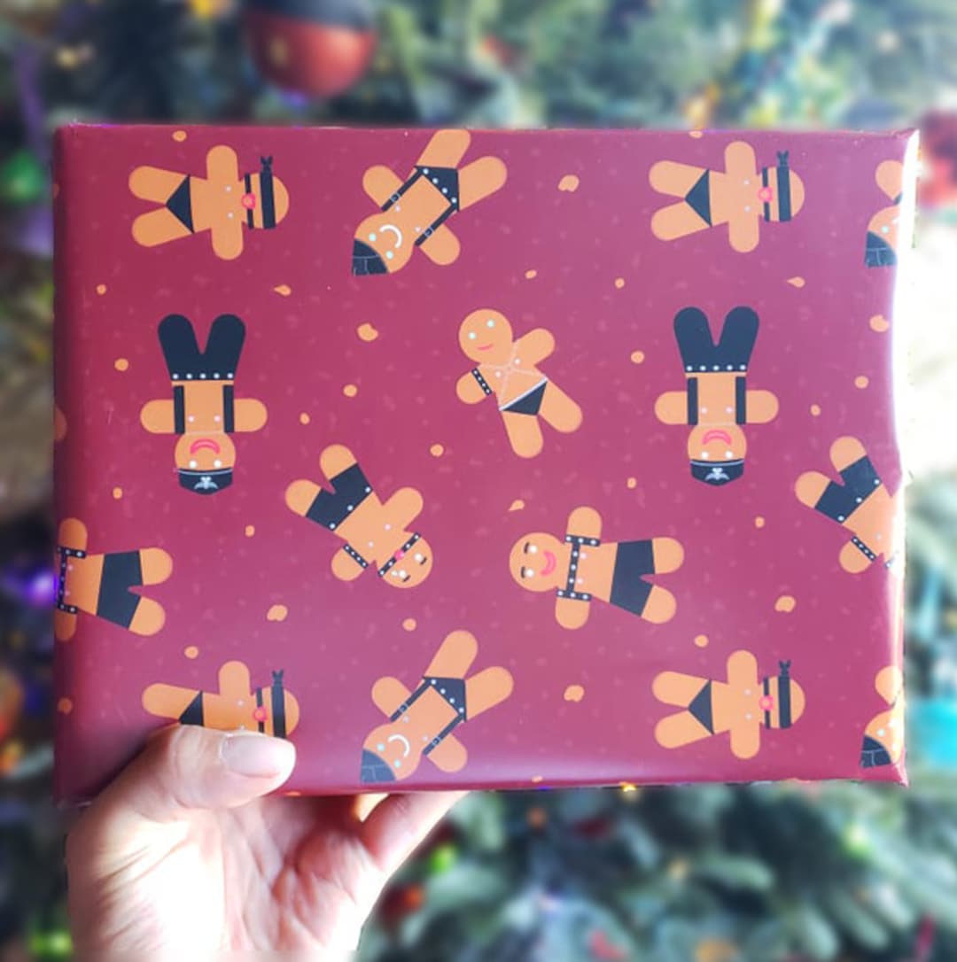 Gingerbread Leatherman Holiday Wrapping Paper - Etsy