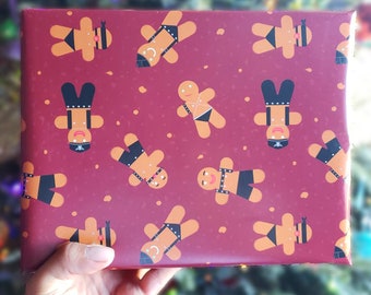 Gingerbread Leatherman Holiday Wrapping Paper