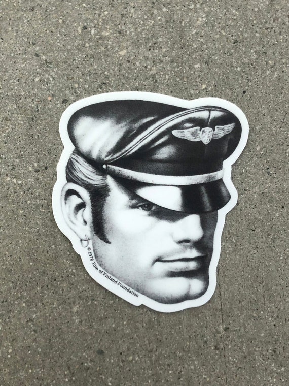 Tom of Finland Biker Head Sticker - Etsy