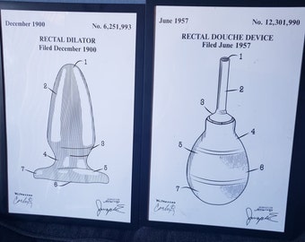 Rectal Inspired Patent Drawing Print(s)