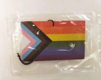 Pride Flag Air Freshener (Cherry Scent)