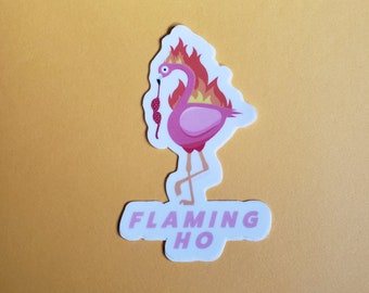 Flaming-Ho (Flamingo) Sticker