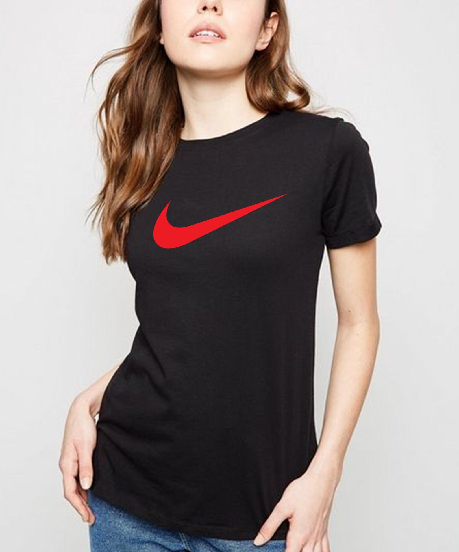 women's nike crew neck t shirt