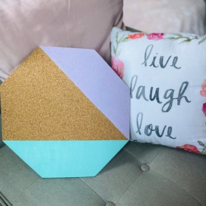 Octagon Cork Board (see description below)