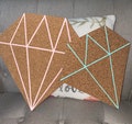 Diamond Corkboard Wall Decor