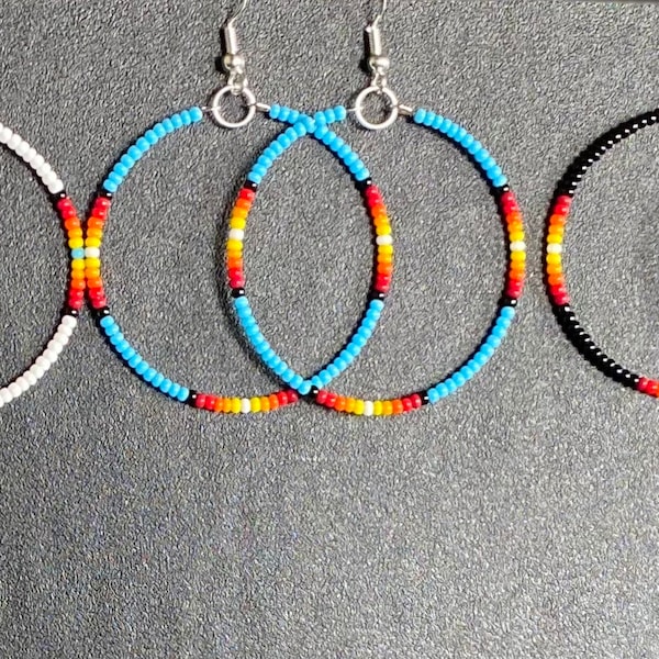 Native American Beaded Earrings Etsy