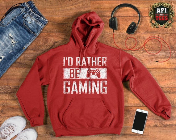 I'd Rather Be Gaming Cool Graphic Design For A Gamer Boy | Etsy