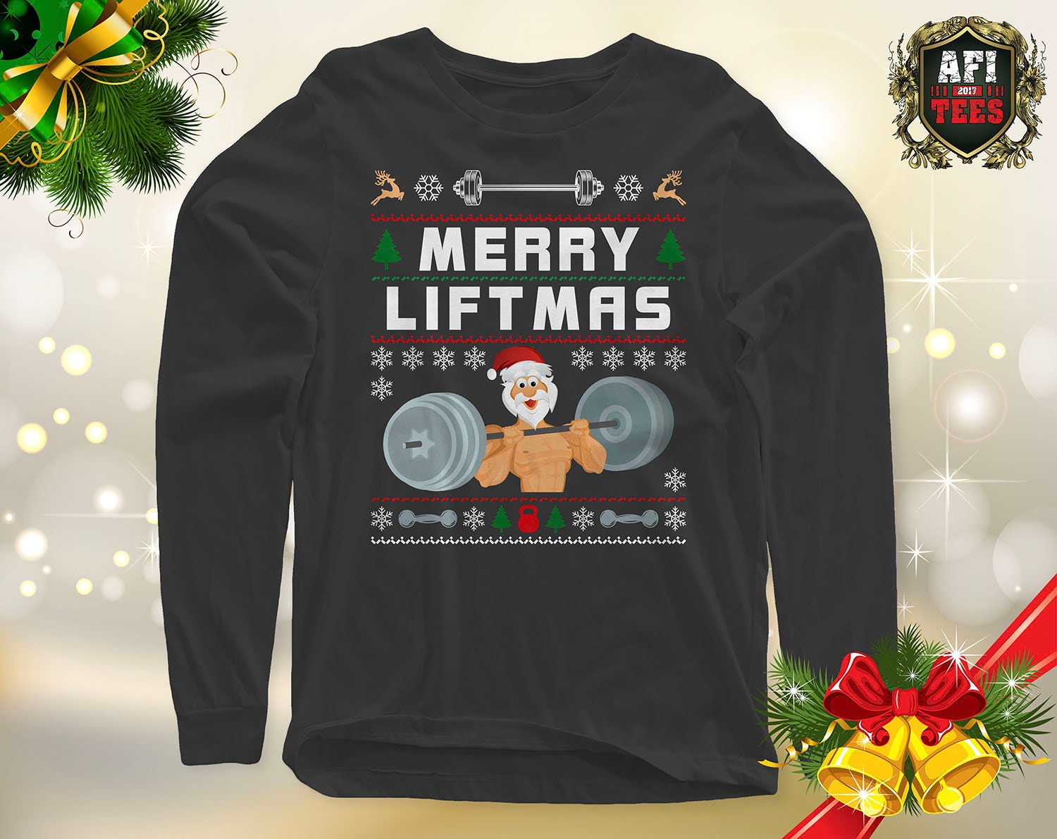 merry liftmas christmas sweater