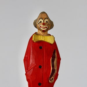 Expertic GDR rare carved clown wood Erzgebirge old vintage old image 1