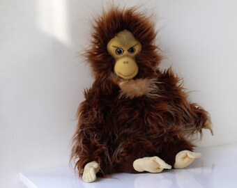 1950er Jahre Orang Utan Stofftier Plushie Plüschtier King Louie Mogli