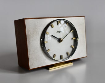Heges Tischuhr Quarz Clock MCM Germany 60er