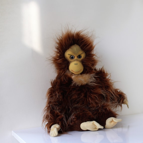 1950s Orangutan Stuffed Animal Plushie Plush Toy King Louie Mogli