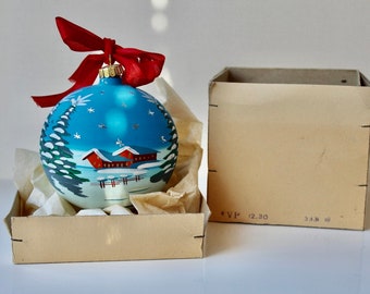 XL Weihnachtsbaum Kugeln Christbaumkugeln Christmas Ornament Shabby vintage alt old antik