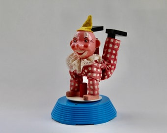 Arthur Schoenau Sonneberg ASS DDR vintage mechanischer Clown 50er/60/70 Jahre alt old antik