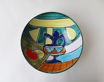 Schale 50er Italien Keramik Bowl Italy Handpainted 50s vintage alt antik old Ceramic MCM