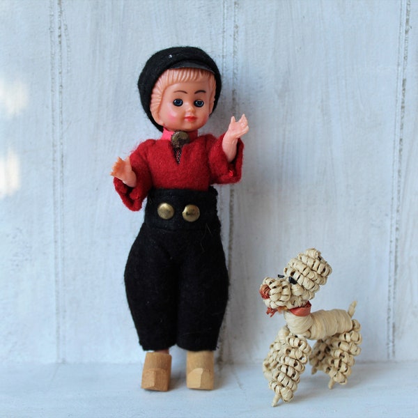 Trachtenpuppe Schlafaugen Zelluloid Holland Puppe vintage old vintage