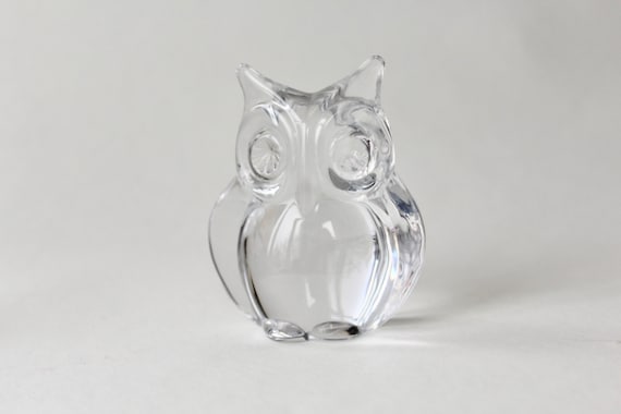 Eule Owl Daum France Briefbeschwerer Paperweight Kristall Figur