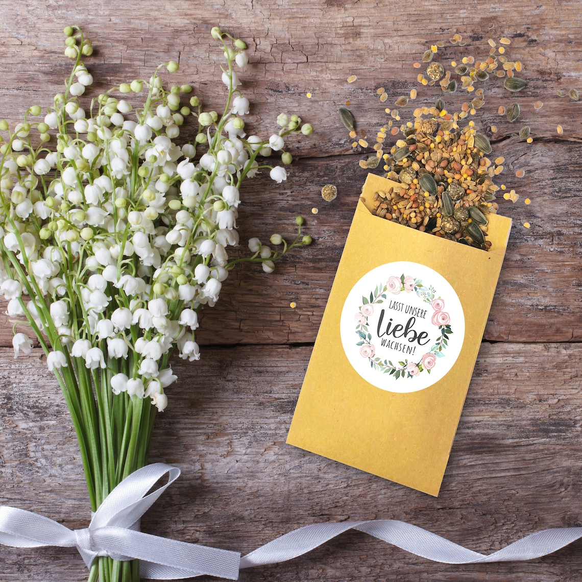 Blumensamen Gastgeschenk Hochzeit Set Ideale Gastgeschenke Etsy.de