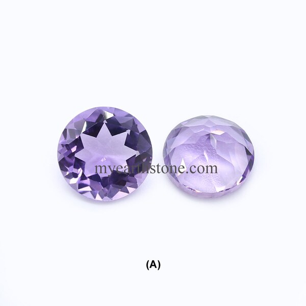 Purple Color Natural Brazilian Amethyst 4mm to 13mm Round Faceted Gemstones at Wholesale Price from Gemstone Manufacturer for Making Jewelry