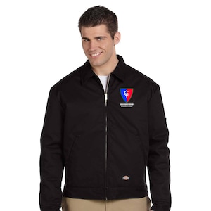 38th Infantry Division Embroidered Dickies 8 Oz. Lined Eisenhower Jacket-7515