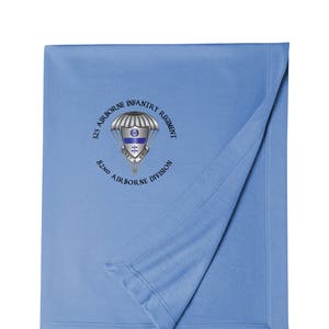 325th Airborne Infantry Regiment Embroidered Blanket-3470