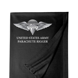 US Army Rigger Embroidered Blanket-7292