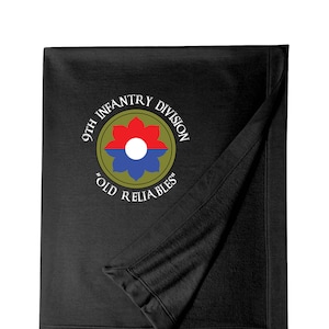 9th Infantry Division &quot;Old Reliables&quot; Embroidered Blanket-4109