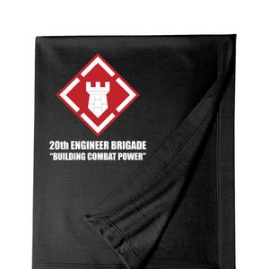 20th Engineer Brigade Embroidered Blanket-7236