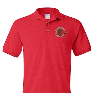 1st Infantry Division Embroidered Cotton Polo Shirt -12405
