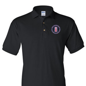 197th Infantry Brigade Embroidered Cotton Polo Shirt -14045