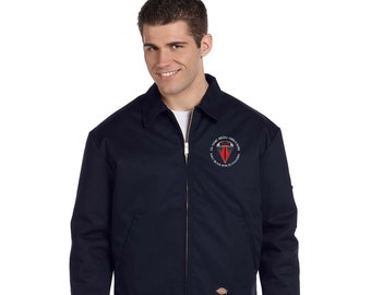 Veste US Army Vintage Des Années 40-50 - Bleu Foncé, Taille S-M, Bomber, Occasion Très Bon état