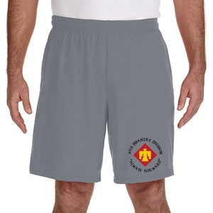 45th Infantry Division Embroidered Gym Shorts -11012