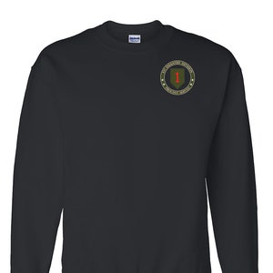 1st Infantry Division Embroidered Cotton Sweatshirt-12417