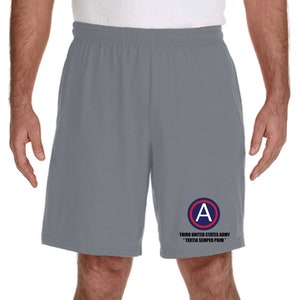 3rd Army (ARCENT) Embroidered Gym Shorts -10700