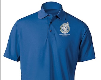 US Army Recruiter Embroidered Moisture Wick Polo Shirt -7772