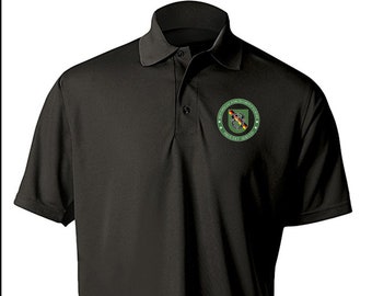 10th Special Forces Group (Europe) -Embroidered Moisture Wick Polo Shirt -9468