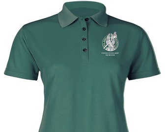 Ladies US Army Recruiter Embroidered Moisture Wick Polo Shirt -7770