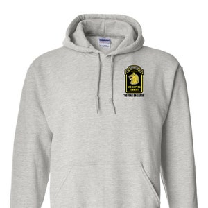 27th Infantry Regiment "Wolfhounds"  Embroidered Hooded Sweatshirt-6074