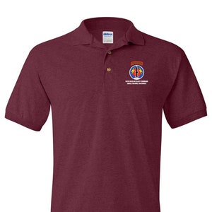 56th Field Artillery Command (Pershing)--Embroidered Cotton Polo Shirt -10565