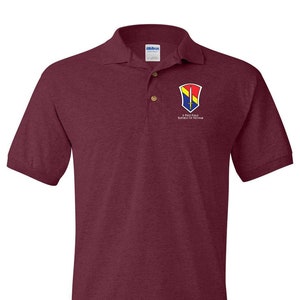 I Field Force Embroidered Cotton Polo Shirt -4003
