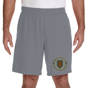 1st Infantry Division Embroidered Gym Shorts -12410