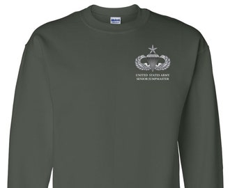 US Army Senior Parachutist Wings Embroidered Sweatshirt-7929