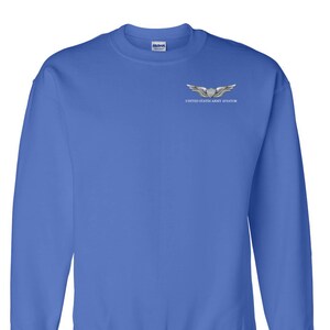 US Army Aviator Embroidered Sweatshirt-7381