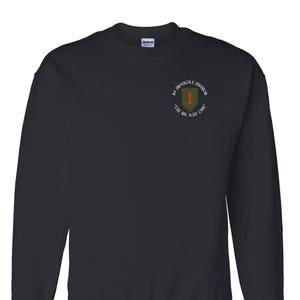 1st Infantry Division Embroidered Cotton Sweatshirt-3971