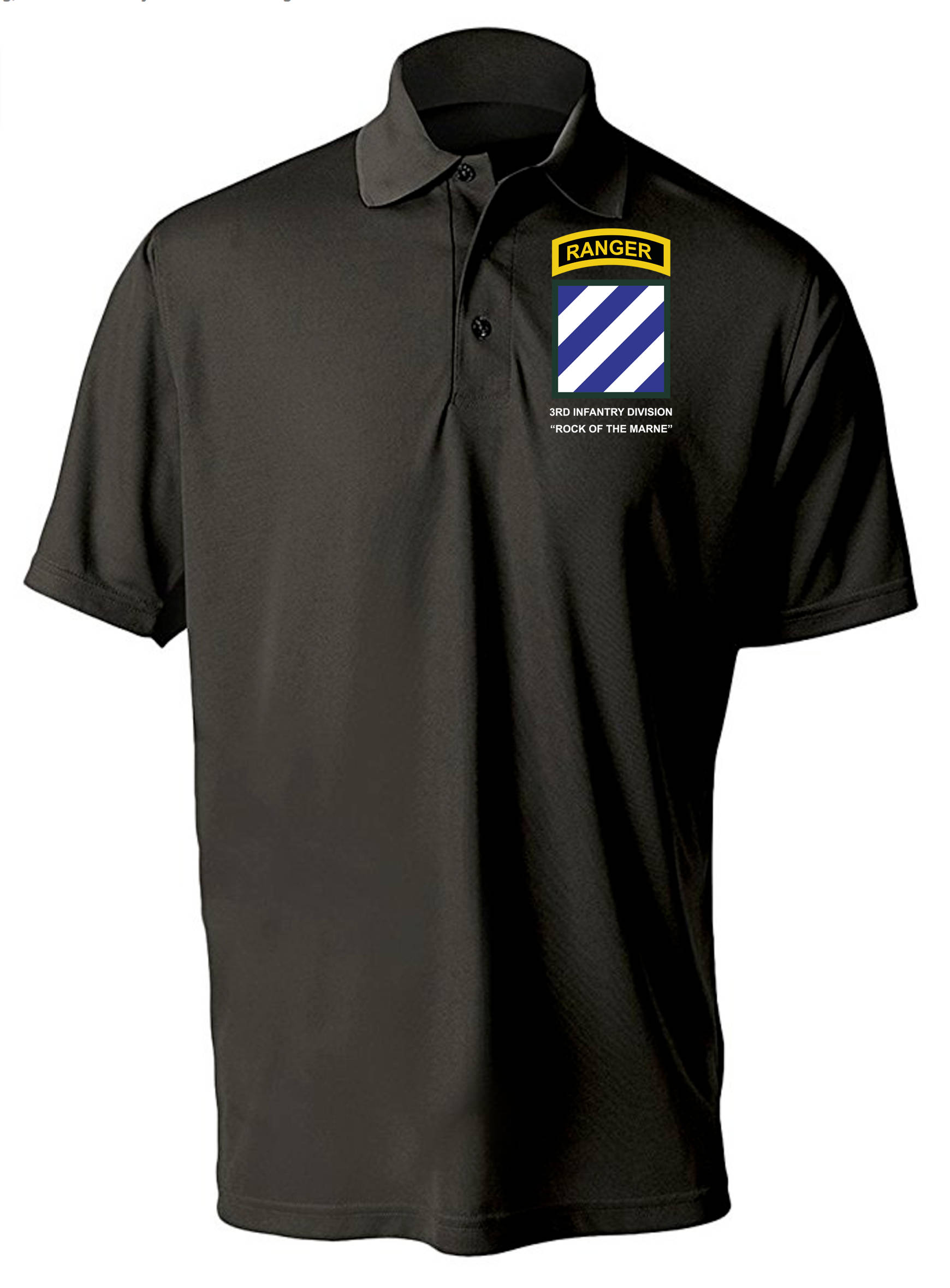 3rd Infantry Division W/ Ranger Tab Embroidered Moisture Wick | Etsy