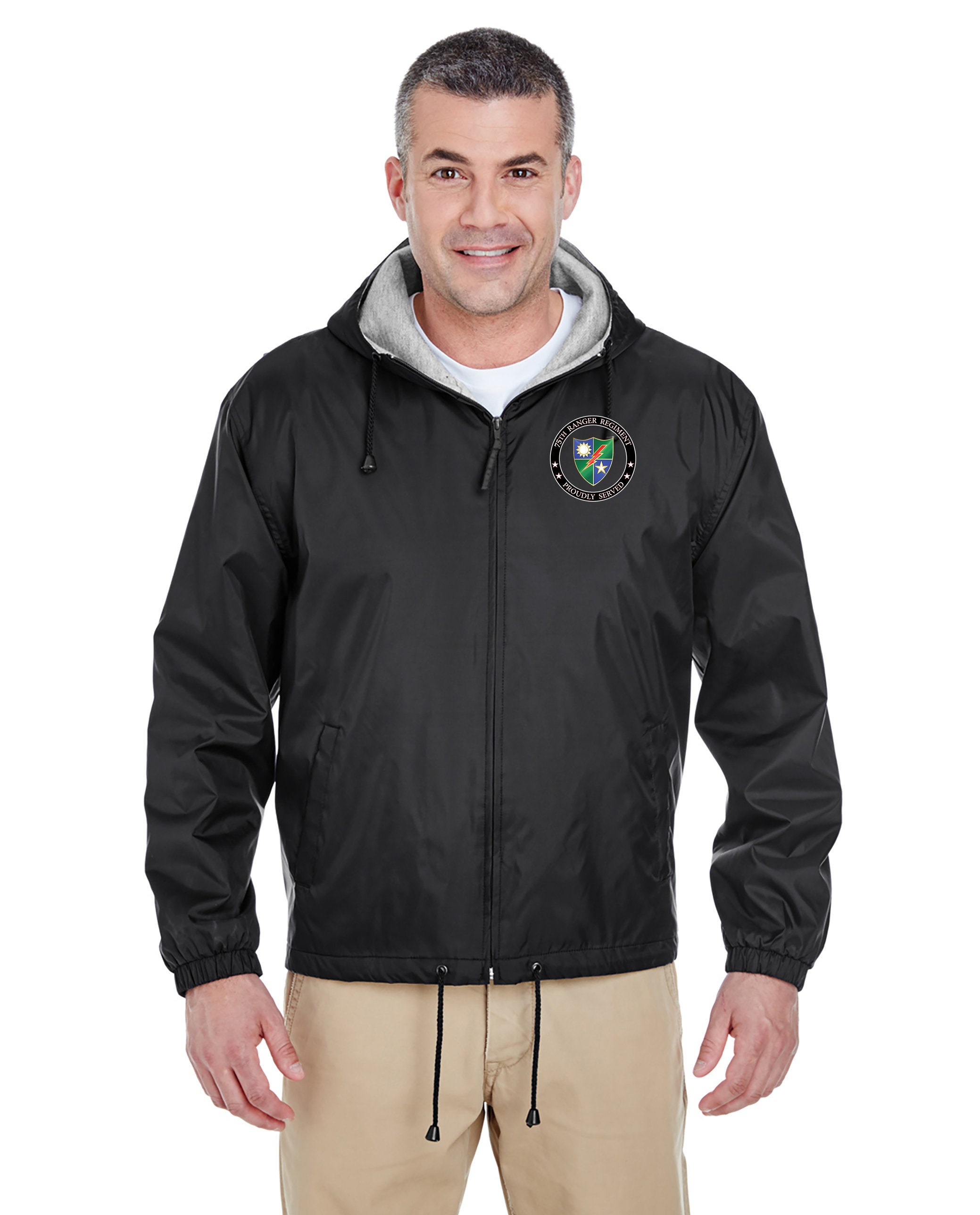 Sheriff Ranger Coat 75th Ranger Regiment Embroidered Fleece-lined Hooded Jacket-15198 - Etsy
