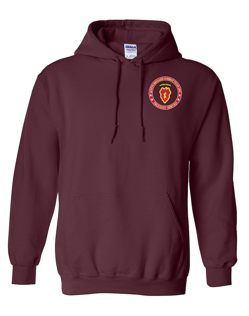 Airborne 25th Infantry Division Embroidered Hooded Sweatshirt-12671