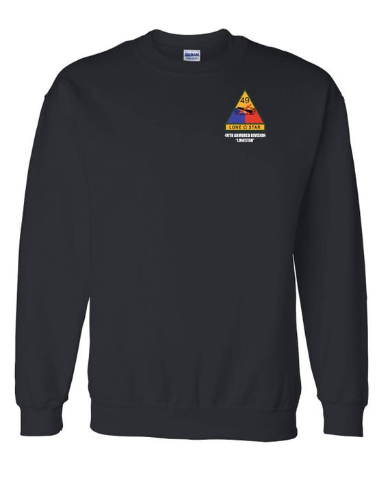U.S Army 49th Armored Division Veteran Mens Pullover Hooded Sweatshirt Long Sleeve Hoodies
