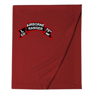 L Company 75th Ranger Company -Vietnam-Embroidered Blanket-13496
