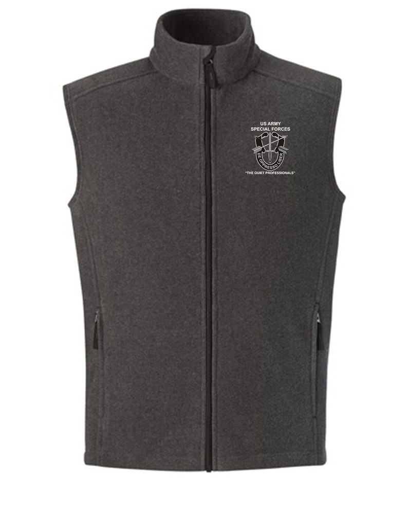 U.S Army Special Forces Embroidered Fleece Vest-16352